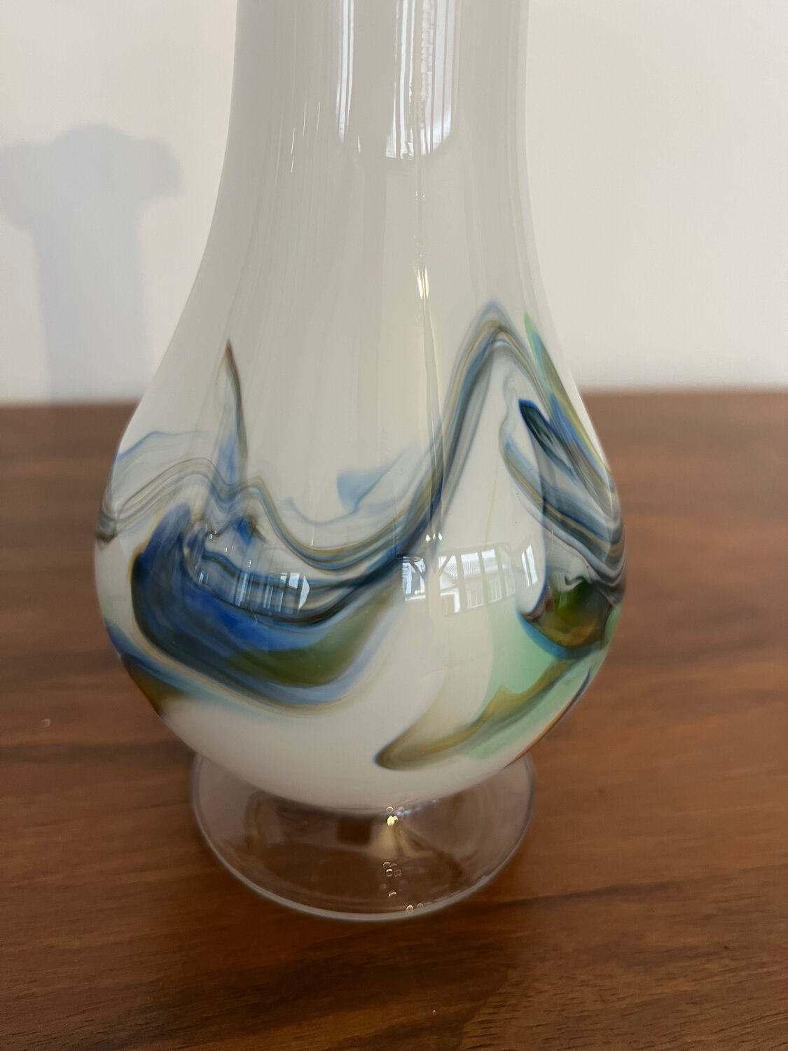 White speckled Murano vase