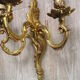 Louis XV-style gilded bronze wall light