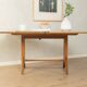 Unique dining/coffee table by Wilhelm Renz, 1950s, walnut, adjustable height