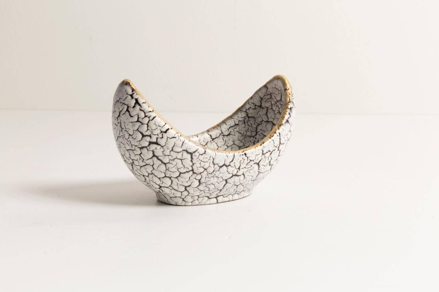 Mini ceramic and glass bowl, Italy, 1970s