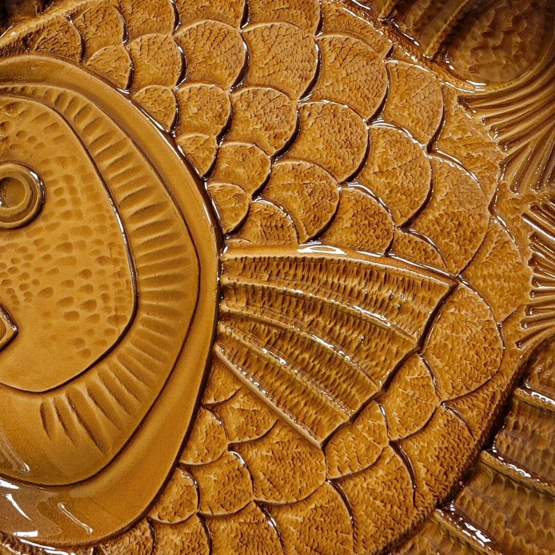 Game of dishes, Ceramic Ateliers du Revernay, “Besugo”, Mid-century – France