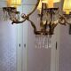 Bronze chandelier with 6 light pendants