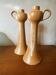 Duo of candlesticks in satin stoneware