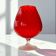 Vintage 1960s Murano-Style Red Art Glass Goblet - Twisted  Design
