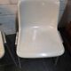 Pair of vintage Wilkhahn chairs, fibreglass shell, aluminium, 1970.
