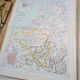Netherlands and Belgium, period map, 1887, Authentic.