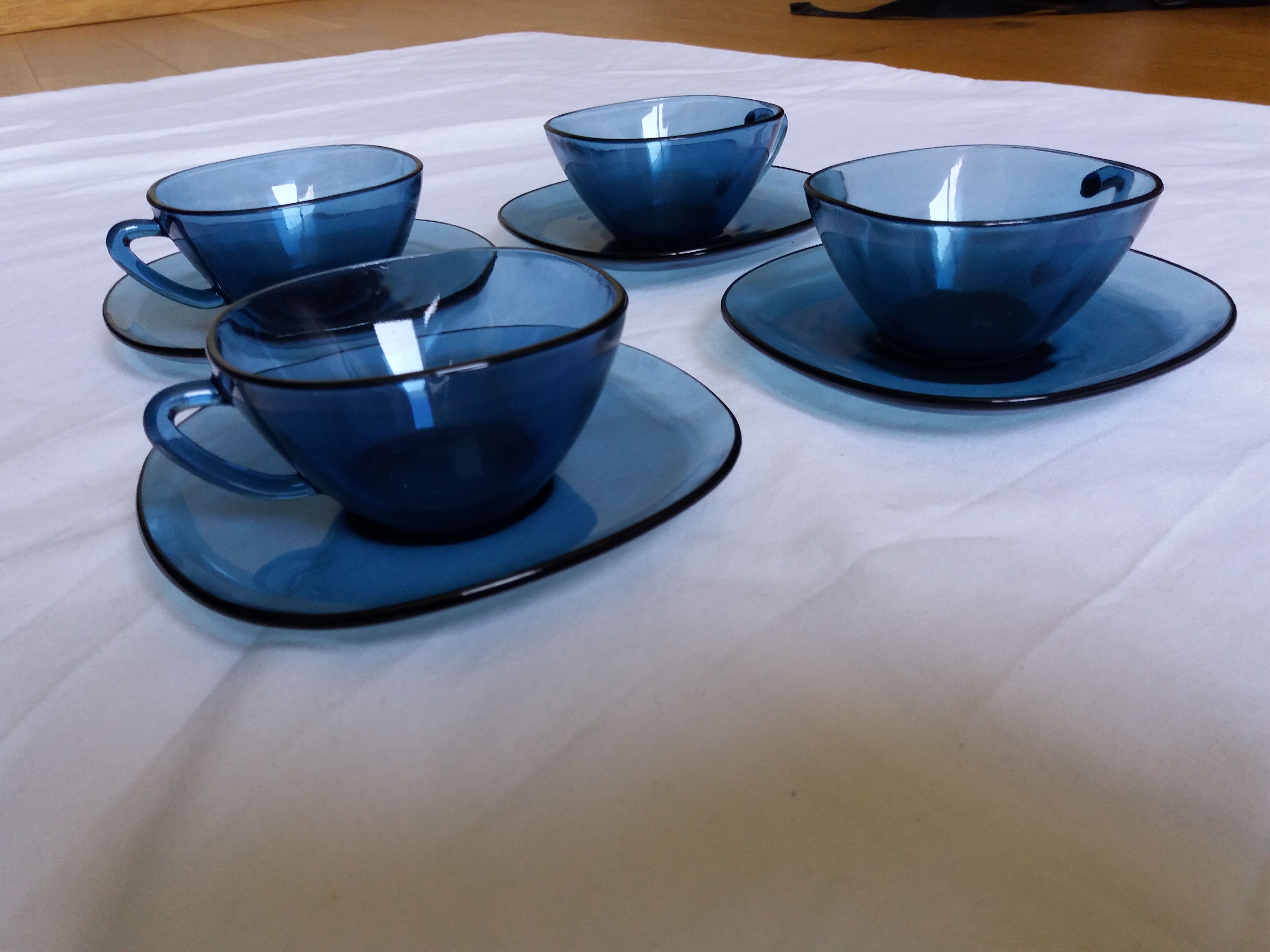 Set of Vereco cups and saucer