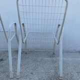 Lot of two metal chairs