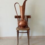 Old italian amphora vase in hammered copper