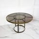 Italian brass table, circa 1970, Gabriella Crespi style