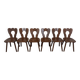 Set of 6 brutalist bistro chairs