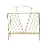 Vintage Design Gold Leaf Gilded Magazine Rack Magazines Sixties