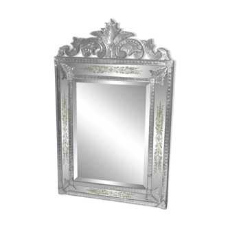 Venetian Mirror with Glazing Beads, Late 19th Century