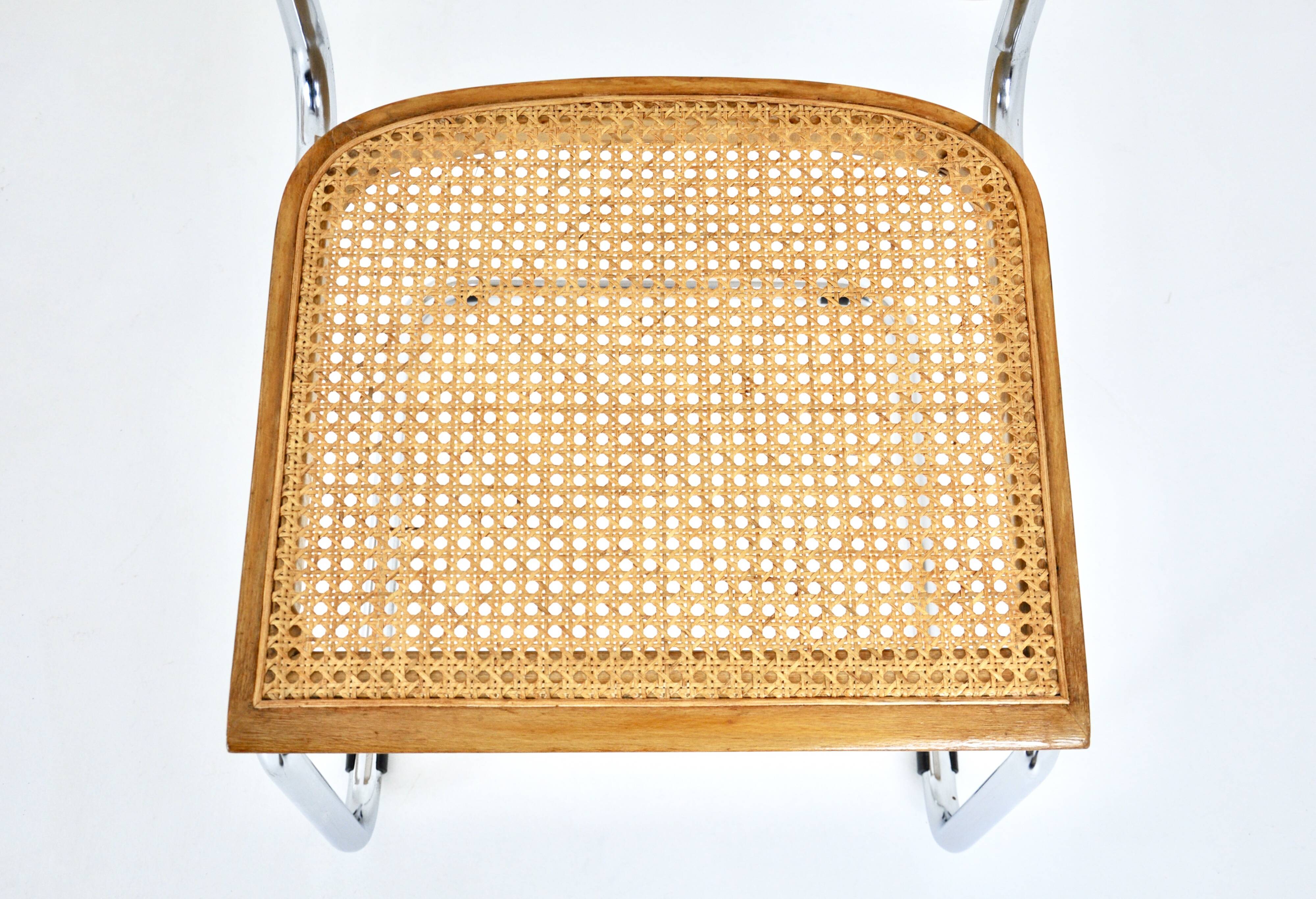 Ensemble de 4 chaises style B32 par Marcel Breuer