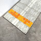 Ceramic Coffee Table Jean Jaffreux 1950s - Metal & Vintage Orange