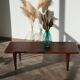 Table basse palissandre et teck massif