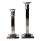 Art Deco Silver Plated Candlesticks Set