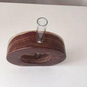 Vintage onyx marble soliflore vase, 1960s design