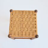 Vintage rope and wood stool