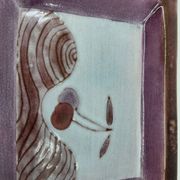 Pocket vase by Robert & Jean Cloutier in French ceramic, 1950s vintage.