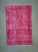 Turkish rug pink 300x200 cm, vintage overdyed tribal wool carpet large 2511