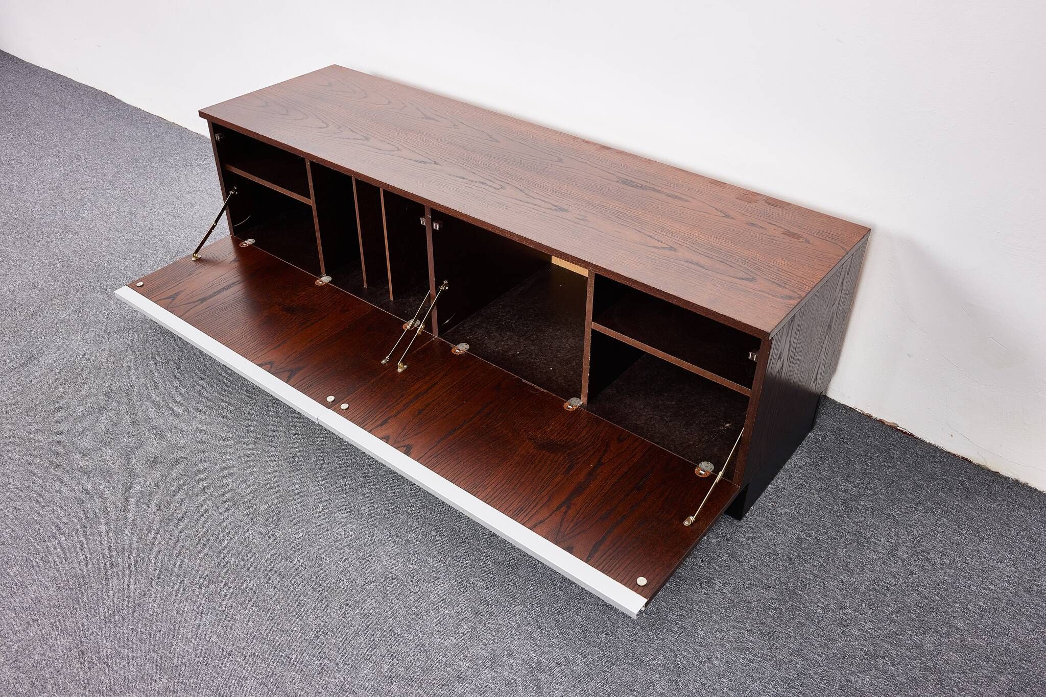 Mid Century Vintage, Oak veneered Media Sideboard by Torbjørn Afdal for Bruksbo, 1970s Norway