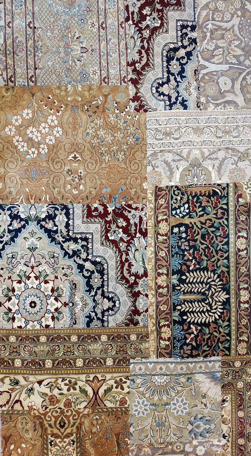SUBLIME oriental carpet "Punjab" patchwork in wool