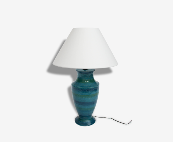 Lampe d'Aldo Londi Bitossi en céramique Rimini Blu | Selency