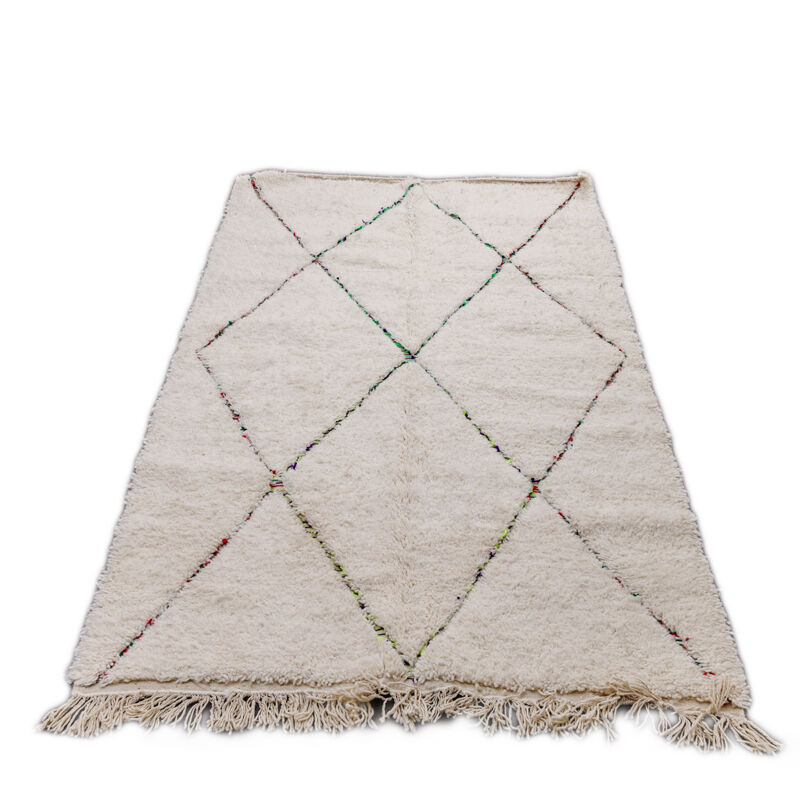 Berber carpet colored diamonds 145x245 cm