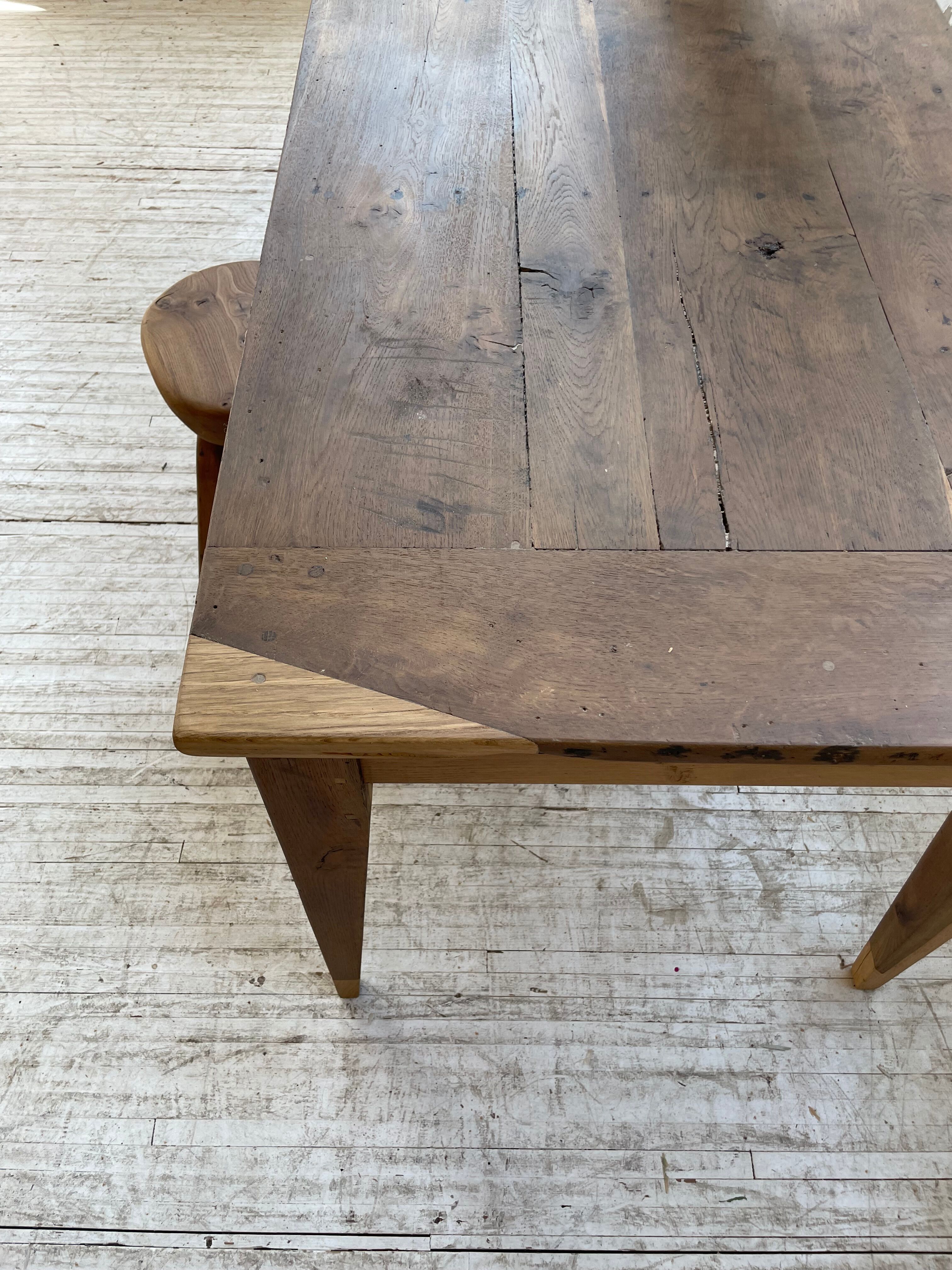 Oak farmhouse table