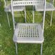 Set of 13 folding chairs in sandblasted metal, Plichaise Souvignet
