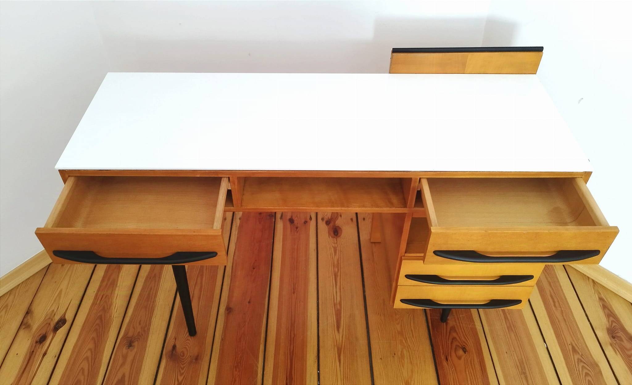 Desk by M. Pozar for Up Závody, Czechoslovakia, 1960s, Set of 2