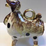 Small Jug Pitcher Pot Botijo Olive Oil Glazed Ceramic Spain