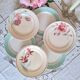 Mismatched antique flat plates in earthenware.