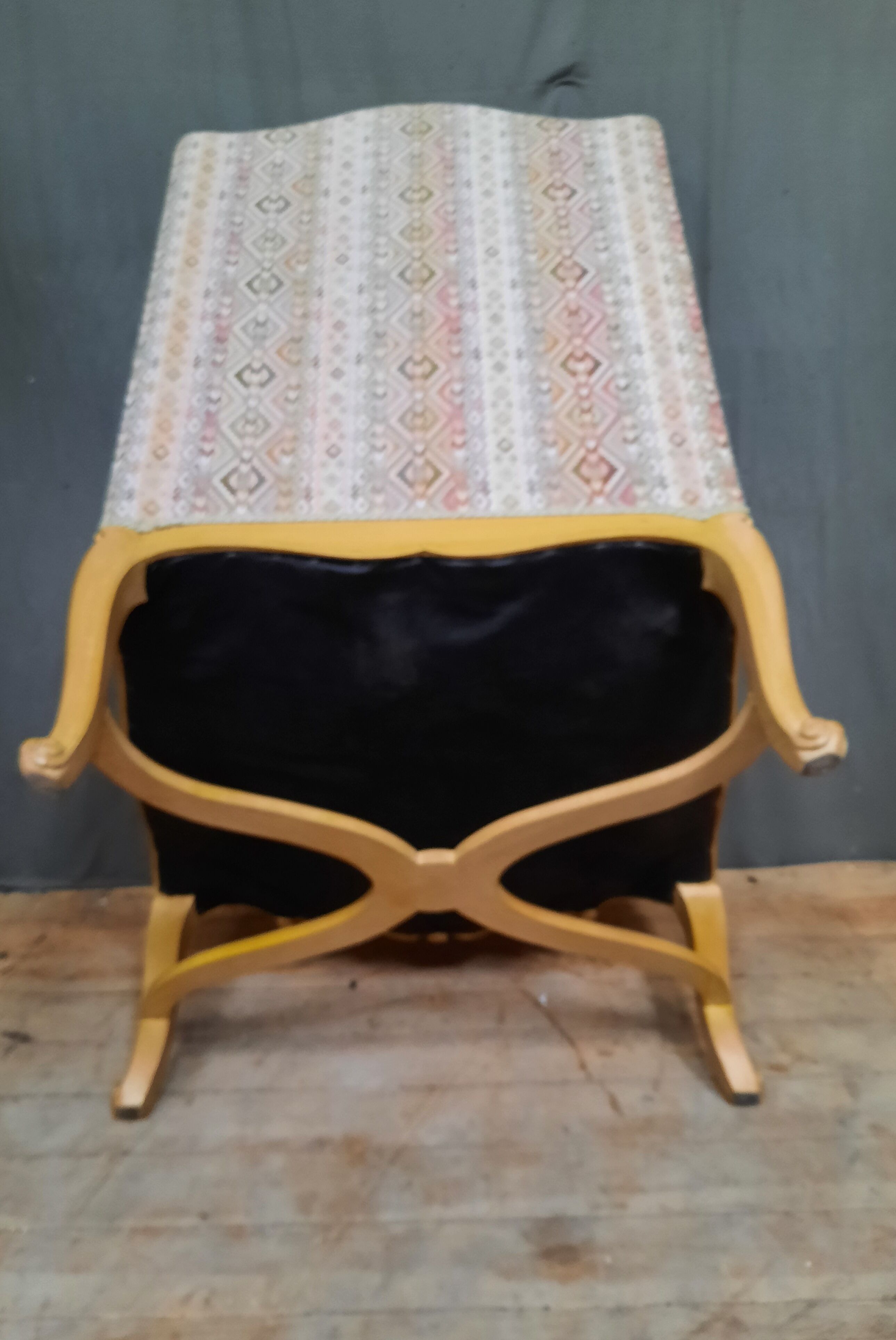 Pair of louis xv style upholstered armchairs