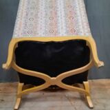 Pair of louis xv style upholstered armchairs