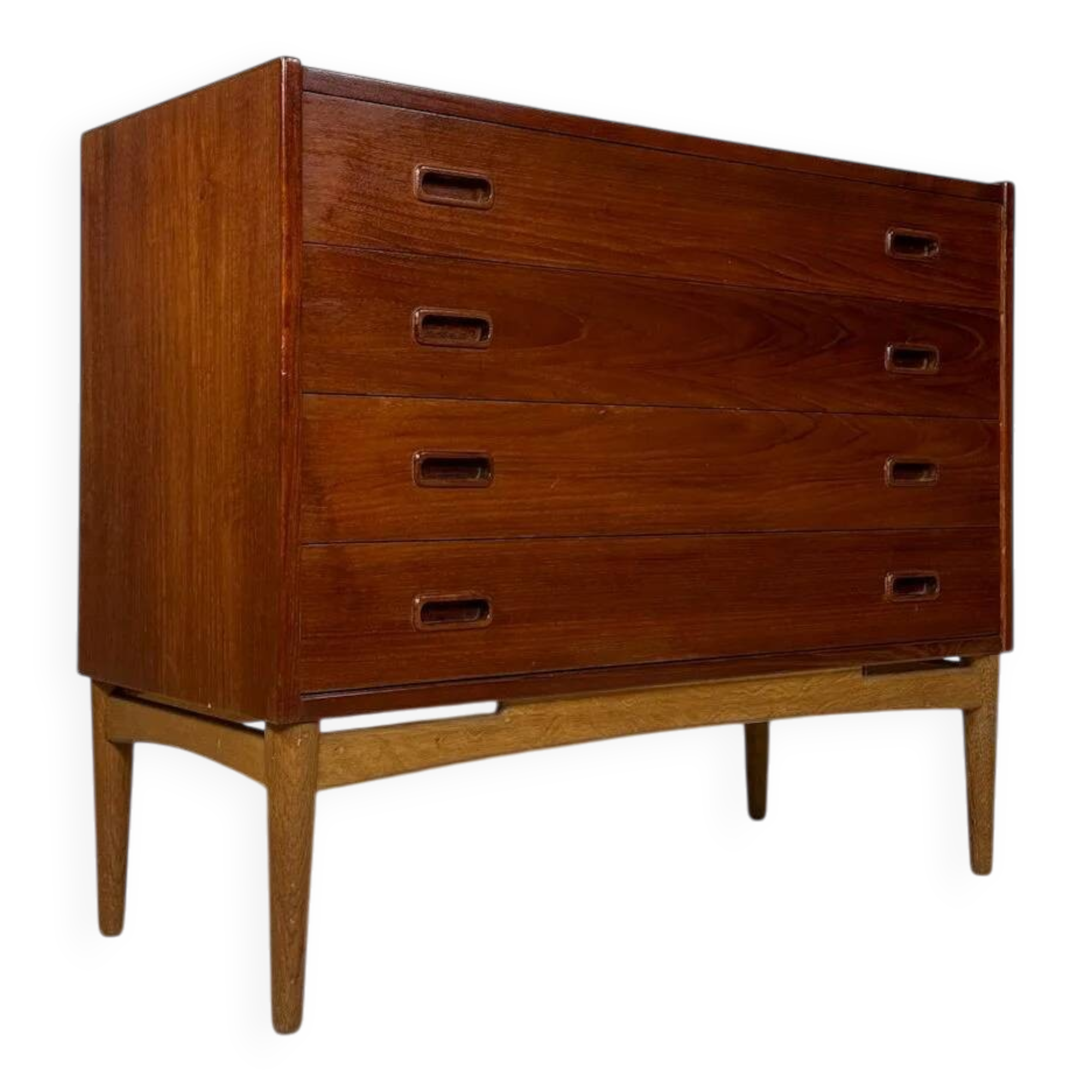 1960s vintage Danish design teak chest of drawers by Arne Hovmand Olsen for Mogens Kold
