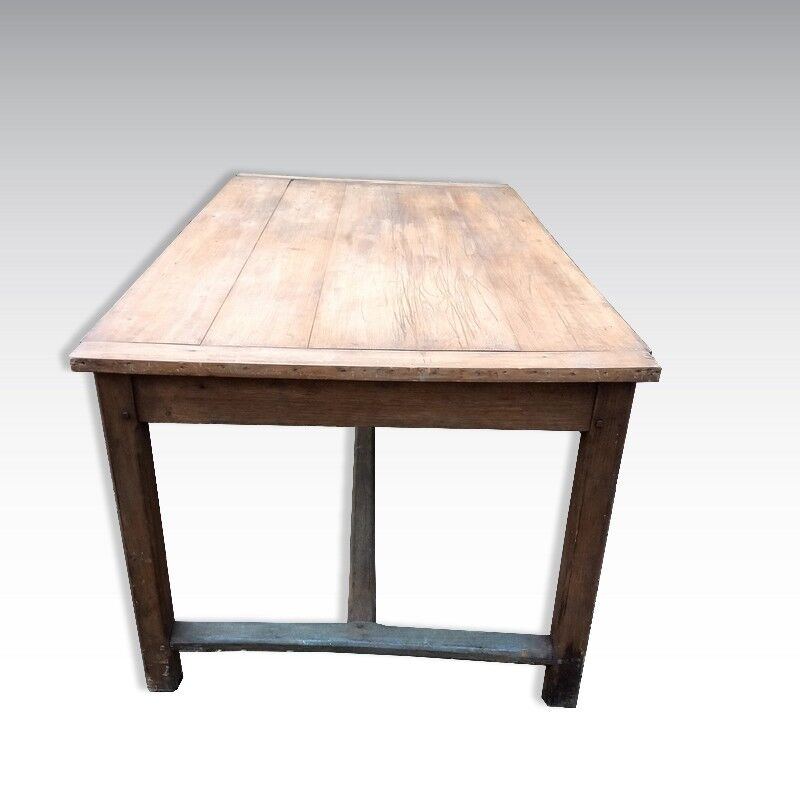 Old wooden farmhouse table