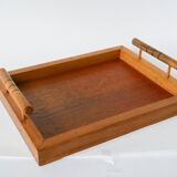 Wooden tray with bamboo effect handles, 1930
