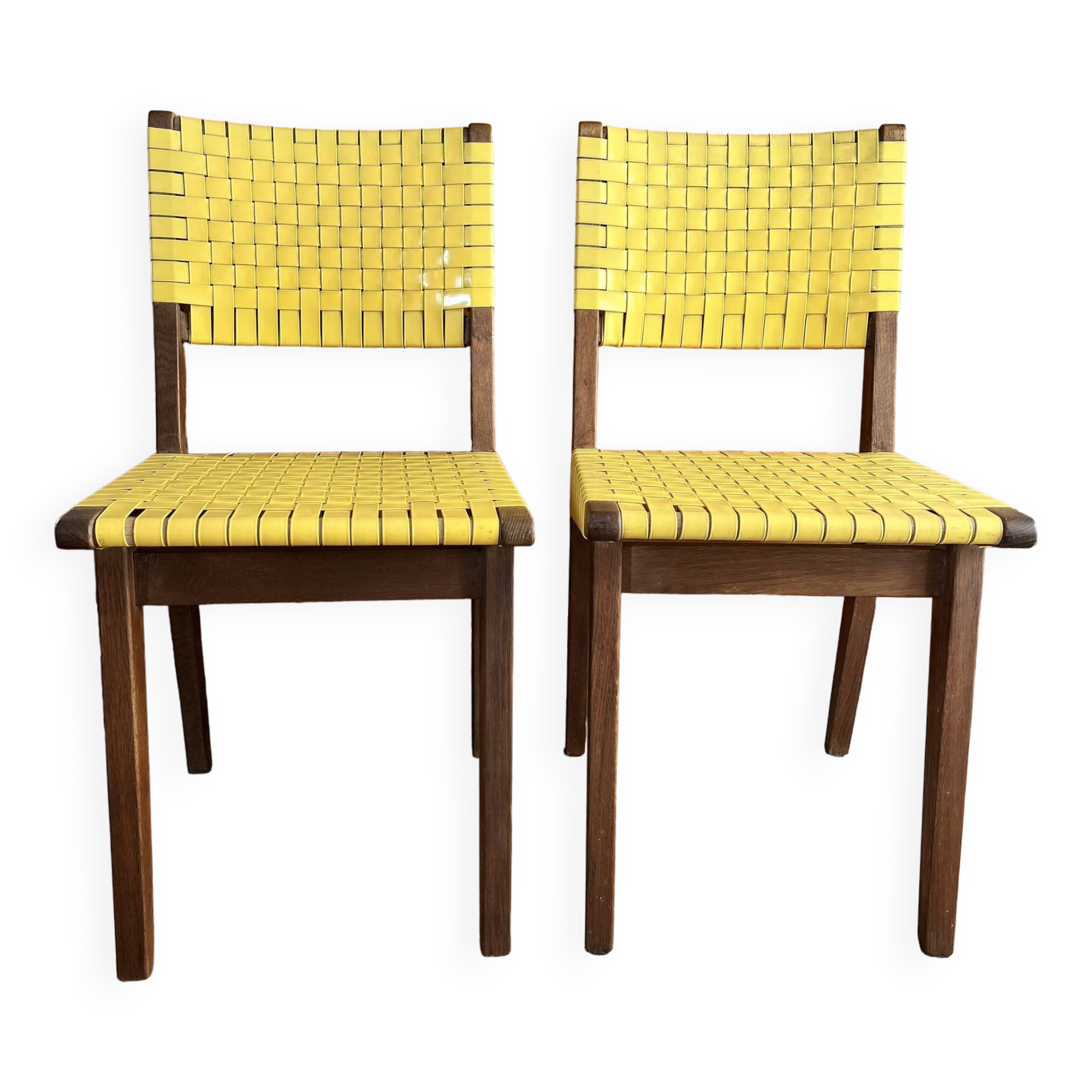 Set of 2 Jens Risom chairs for Knoll