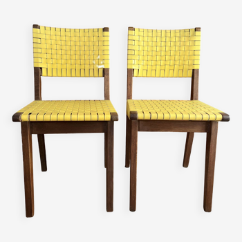 Set of 2 Jens Risom chairs for Knoll