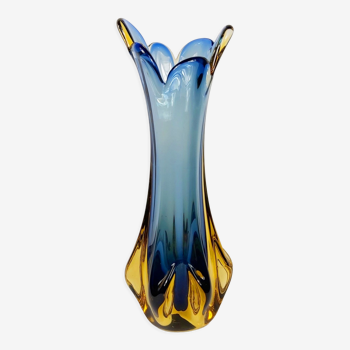 Mid century murano glass vase from made murano glass, italy, 1960s