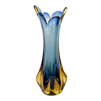 Mid century murano glass vase from made murano glass, italy, 1960s