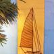 Wall hanging "Sailboat" 1970s