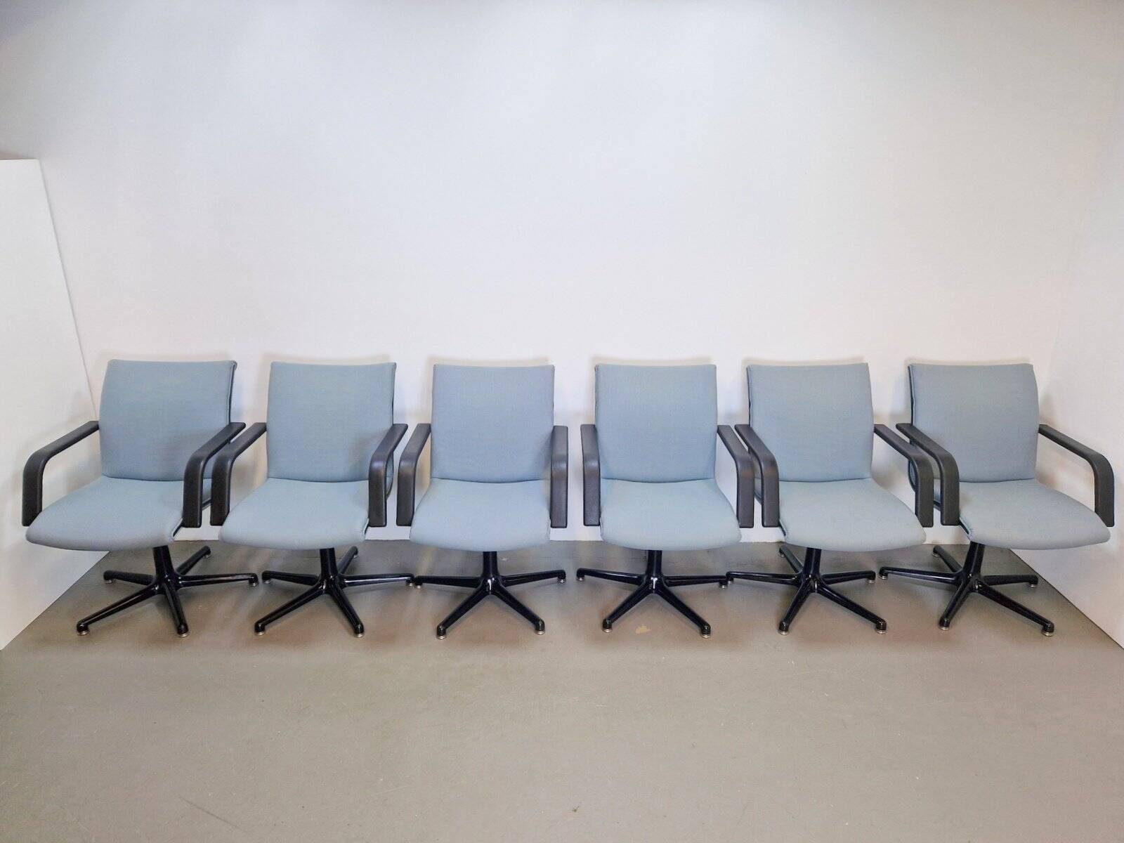 Vintage Michigan Office Chairs by Geoffrey Harcourt for Artifort, 1980s, Set of 6