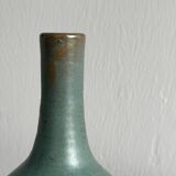 Vase en céramique vert émaillé