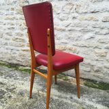 Chairs in red skaï