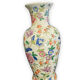 China porcelain vase painted floral decor