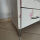 Dressing table / bathroom furniture floral decor 70s