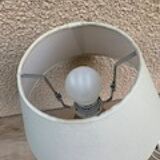 Vintage table lamp lamp IKEA design from Sweden in light solid wood with lampshade